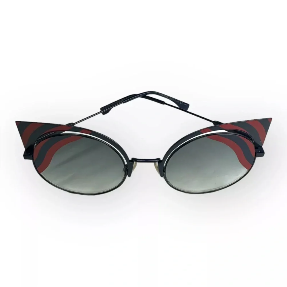 NEW Fendi Grey Gradient Round Sunglasses FF 0215/S 0M19L 53 22 135mm 100% Origin